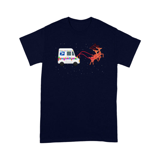 Briefträger Postangestellter Mail Truck Lustiges Weihnachtsgeschenk T-Shirt Geschenk für Weihnachten