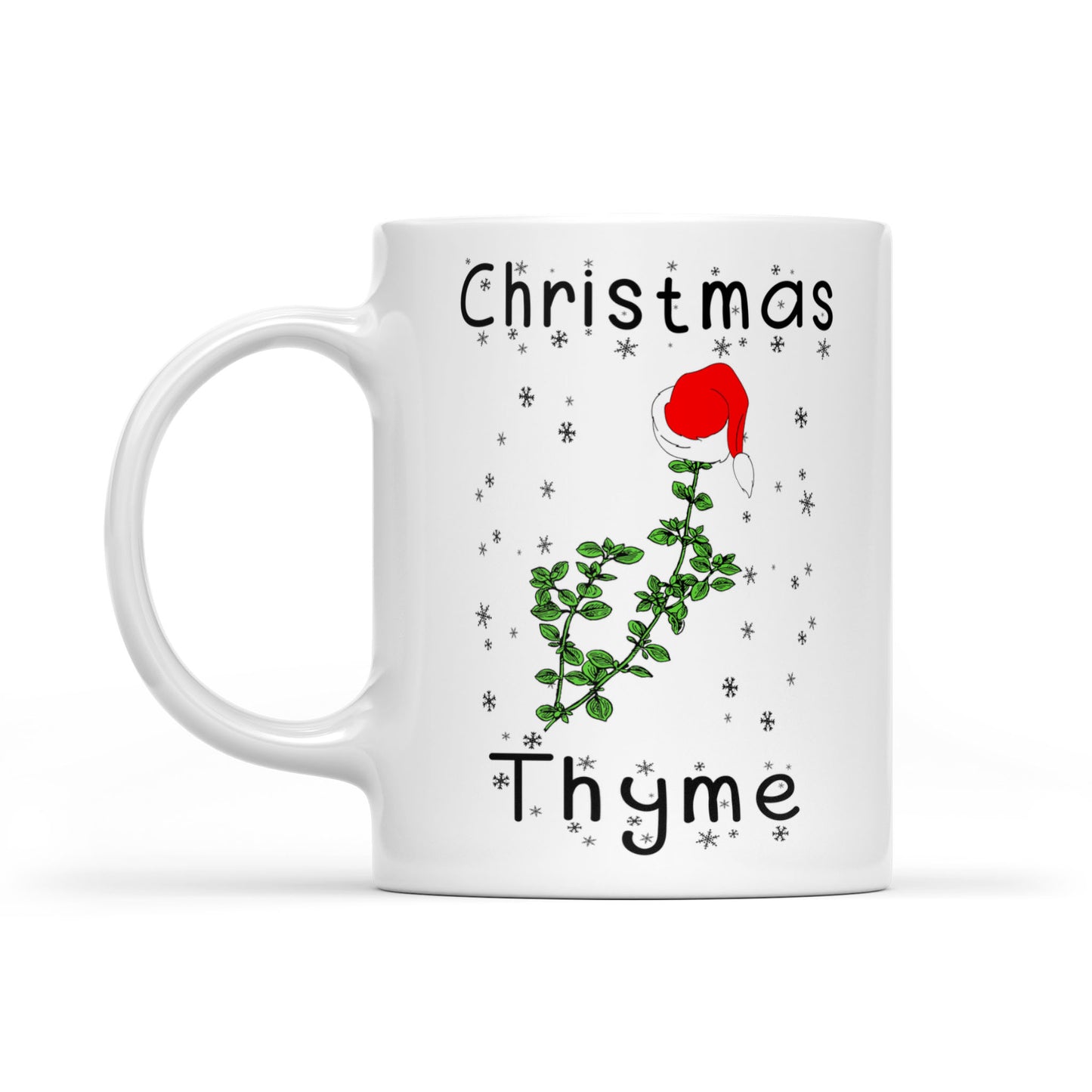 Funny Christmas Gift - Christmas Thyme Christmas Theme Pun  White Mug Gift For Christmas
