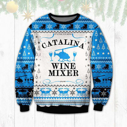 Catalina Wine Mixer Ugly Sweater Christmas, Christmas Ugly Sweater, Christmas Gift, Gift Christmas 2024