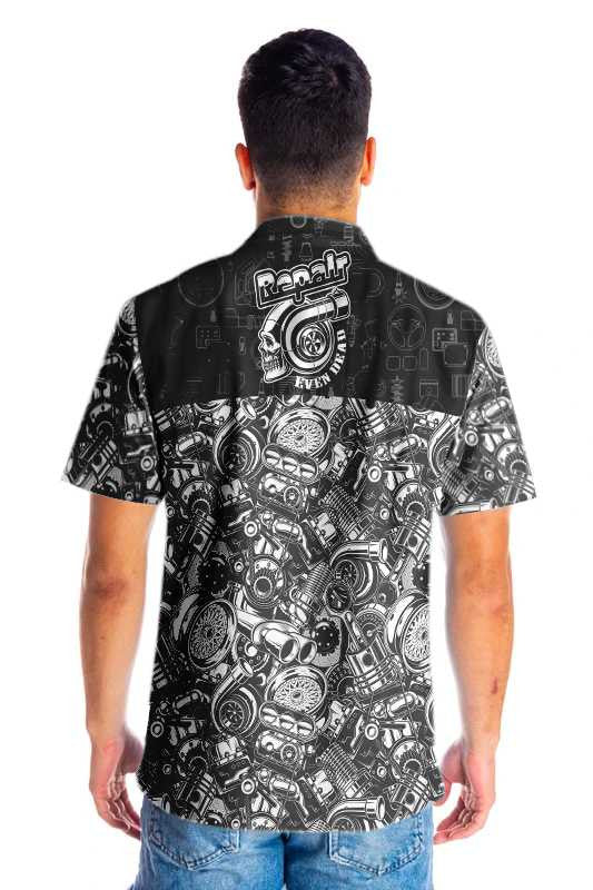 Classic Design Hawaiian Shirt Repair Even Dead On Dark Background, Hawaiian Shirt Gift, Christmas Gift