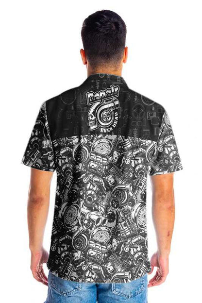 Classic Design Hawaiian Shirt Repair Even Dead On Dark Background, Hawaiian Shirt Gift, Christmas Gift