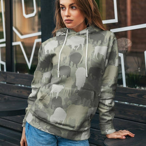 3D Bison Camo Custom Tshirt Hoodie Apparel