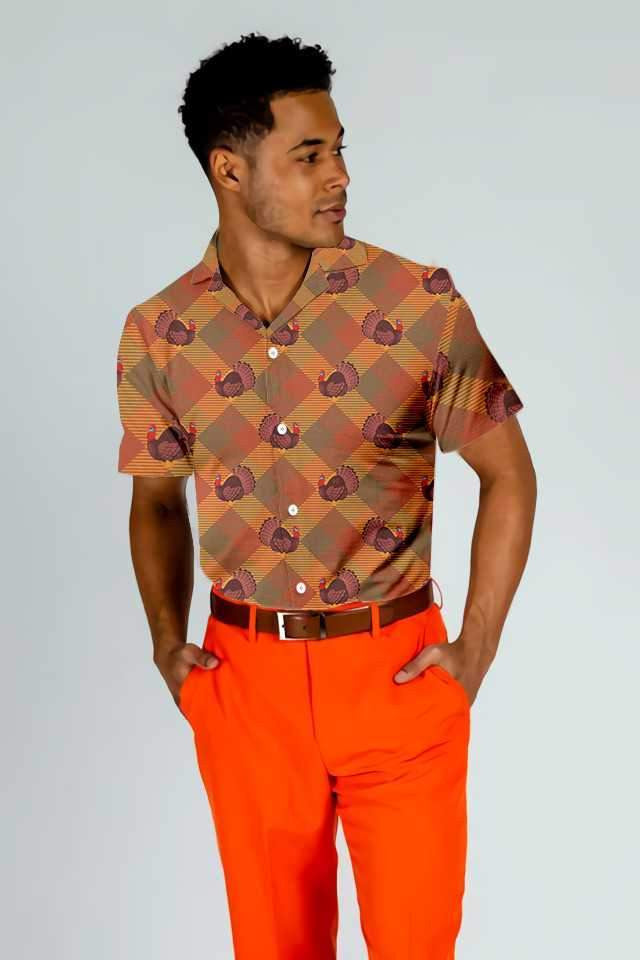 Pretty Turkey For Holiday Thanksgiving Hawaiian Shirt, Hawaiian Shirt Gift, Christmas Gift