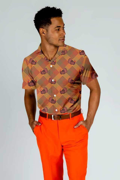 Pretty Turkey For Holiday Thanksgiving Hawaiian Shirt, Hawaiian Shirt Gift, Christmas Gift