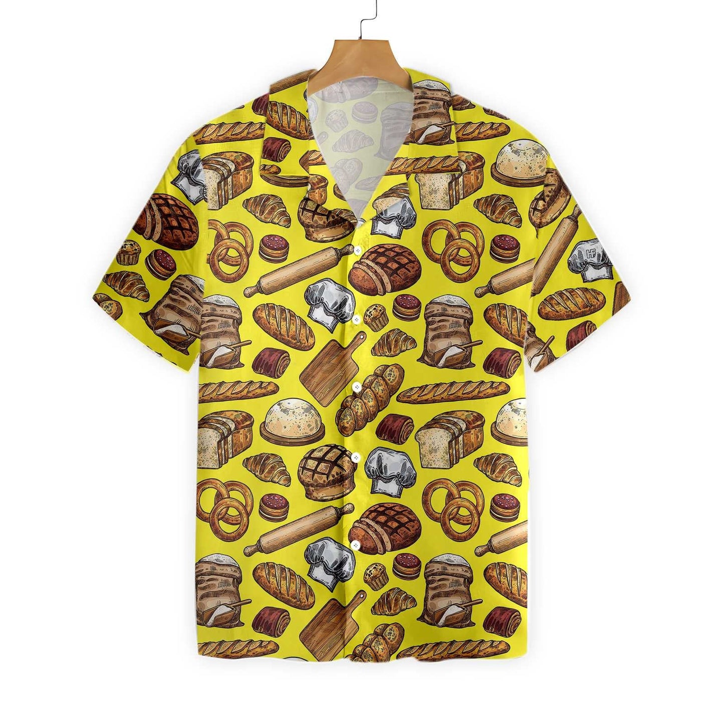 Vintage Bread And Pastry Food Hawaiian Shirt, Hawaiian Shirt Gift, Christmas Gift