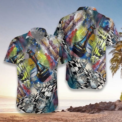 Chess Can Be Beautiful Beautiful Watercolor Design Hawaiian Shirt, Hawaiian Shirt Gift, Christmas Gift