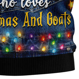 Just A Girl Who Loves Christmas And Goats Ugly Christmas Sweater,Christmas Ugly Sweater,Christmas Gift,Gift Christmas 2024