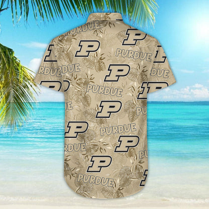 Purdue Boilermakers Aloha Shirt Hawaiian Aloha Shirt Hawaiian Shorts Beach Short Shirt, Hawaiian Shirt Gift, Christmas Gift