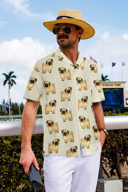 Enticing Cute Pugs For You Hawaiian Shirt, Hawaiian Shirt Gift, Christmas Gift