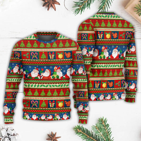 Christmas Santa Claus In Daily Life Ugly Christmas Sweater, Christmas Gift, Gift Christmas 2024