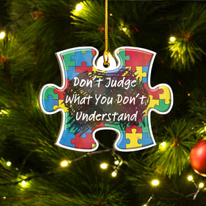 Autism Awareness Ornaments Set, Autism Christmas Ornaments, Autism Ornaments Set Family Gift Idea