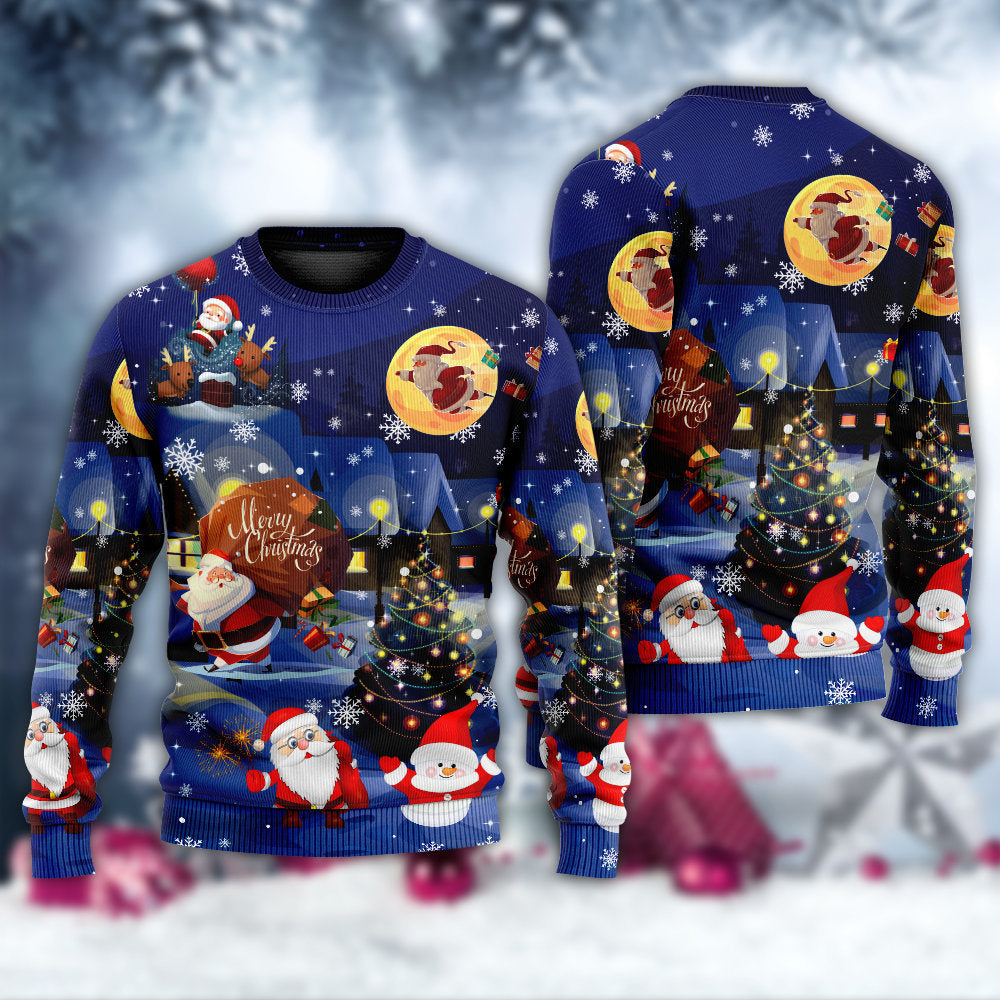 Christmas Love Santa And Gifts Ugly Christmas Sweater, Christmas Ugly Sweater, Christmas Gift, Gift Christmas 2024