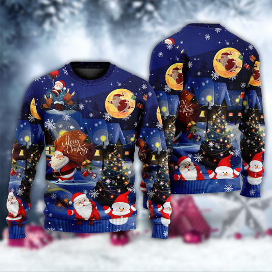 Christmas Love Santa And Gifts Ugly Christmas Sweater, Christmas Ugly Sweater, Christmas Gift, Gift Christmas 2024