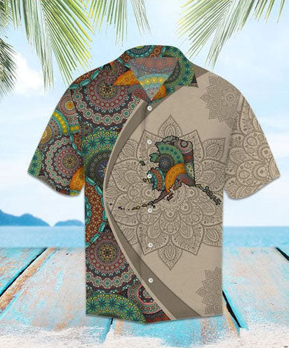 Alaska Mandala Hawaiian Shirt-Bbs, Hawaiian Shirt Christmas Gift