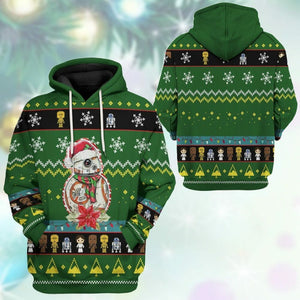 3D Christmas Custom Tshirt Fleece Hoodie Apparel