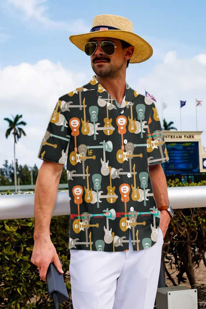 The Collection Of Electric Guitars Hawaiian Shirt,Hawaiian Shirt Gift, Christmas Gift