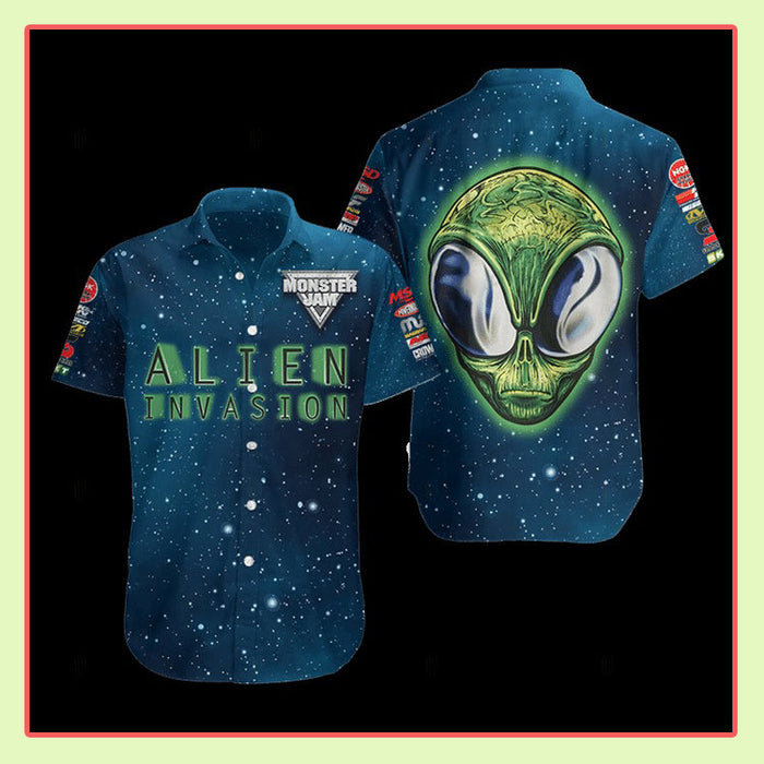 Alien Invasion Hawaiian Shirt, Hawaiian Shirt Gift, Christmas Gift