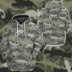 3D Lizard Camo Custom Tshirt Hoodie Apparel