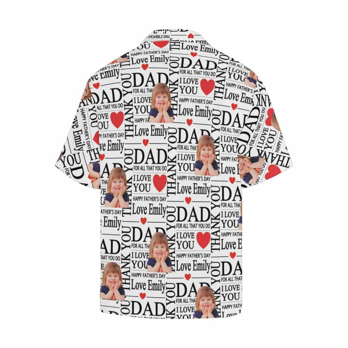 Custom Face Greatest Love Men's All Over Print Hawaiian Shirt, Hawaiian Shirt Gift, Christmas Gift