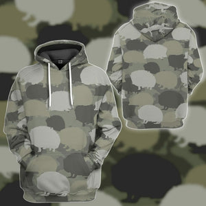 3D Hedgehog Camo Custom Tshirt Hoodie Apparel