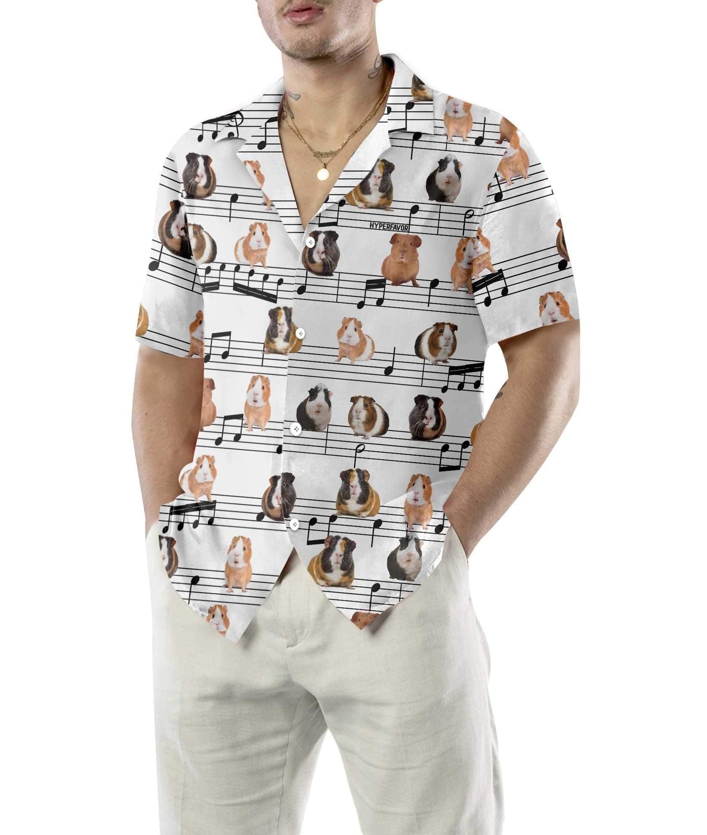 The Guinea Pig Song Design Hawaiian Shirt, Hawaiian Shirt Gift, Christmas Gift