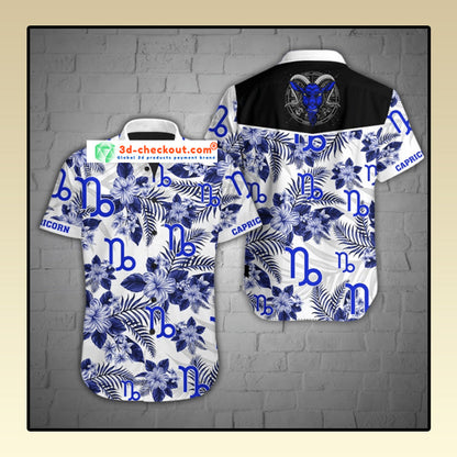 Capricorn tropical hawaiian shirt_ Hawaiian Shirt-Hawaiian Shirt Gift, Christmas Gift