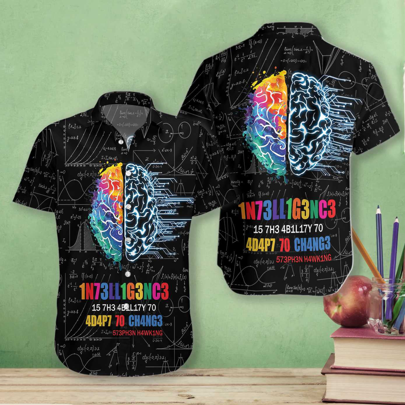 Funny Intelligence With Complex Math Formula Hawaiian Shirt,Hawaiian Shirt Gift, Christmas Gift