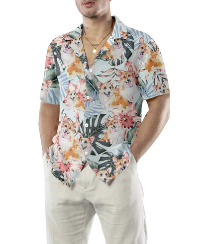 Corgi Life Love Mother Nature Design Hawaiian Shirt,Hawaiian Shirt Gift, Christmas Gift