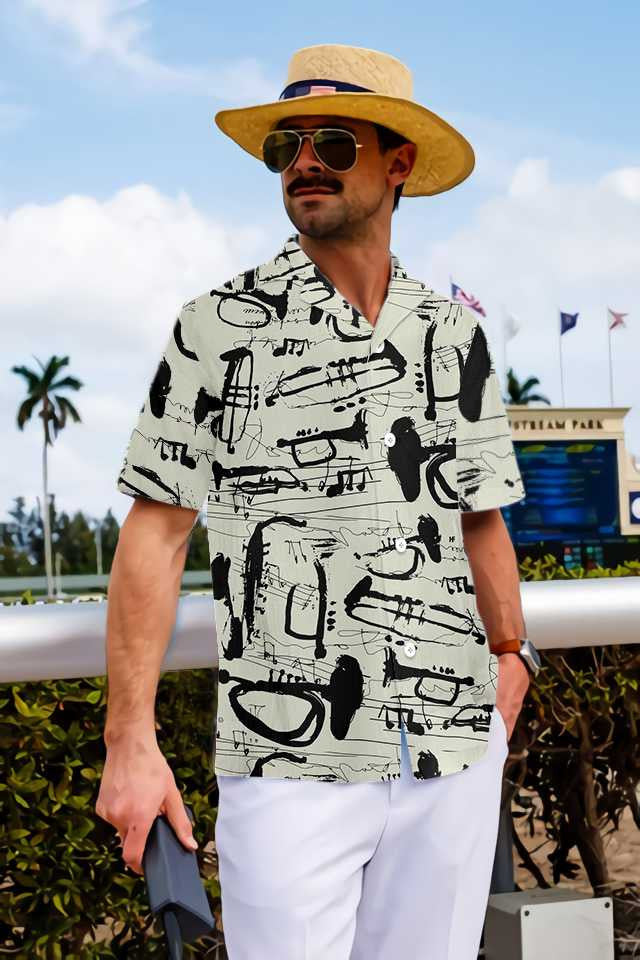 Classic Trumpet Is Cool Design Hawaiian Shirt, Hawaiian Shirt Gift, Christmas Gift