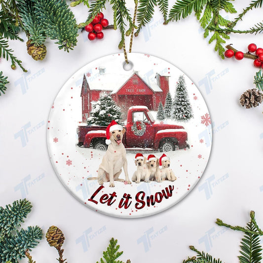Christmas Let It Snow Ornament, Christmas Gift, Christmas Decoration