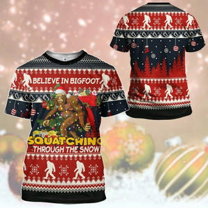 3D Bigfoot Ugly Sweater