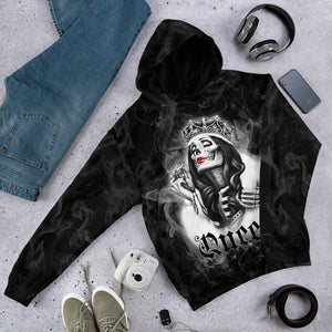 3D Skull His Queen Custom Tshirt Hoodie Apparel