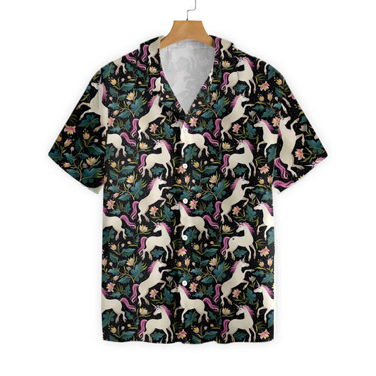 Fantasy Unicorns Believe In Miracle Design Hawaiian Shirt,Hawaiian Shirt Gift, Christmas Gift