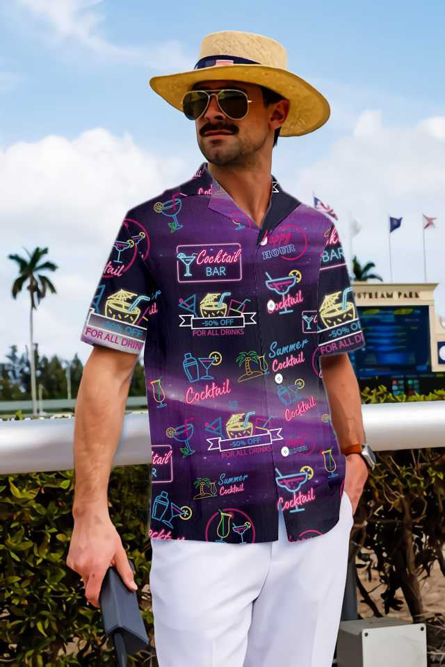 Life Is Better With Cocktail Design Hawaiian Shirt, Hawaiian For Gift