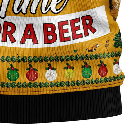 Christmas Most Wonderful Time For Beer Ugly Christmas Sweater,Christmas Gift,Gift Christmas 2024