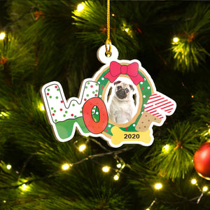 Merry Pugmas Black Pug Ornament Set, Merry Woofmas Ornament Set, Funny Xmas Ornament Family Gift Idea