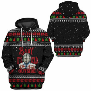 3D The Shining Baby It Cold Outside Ugly Christmas Sweater Custom Tshirt Hoodie Apparel