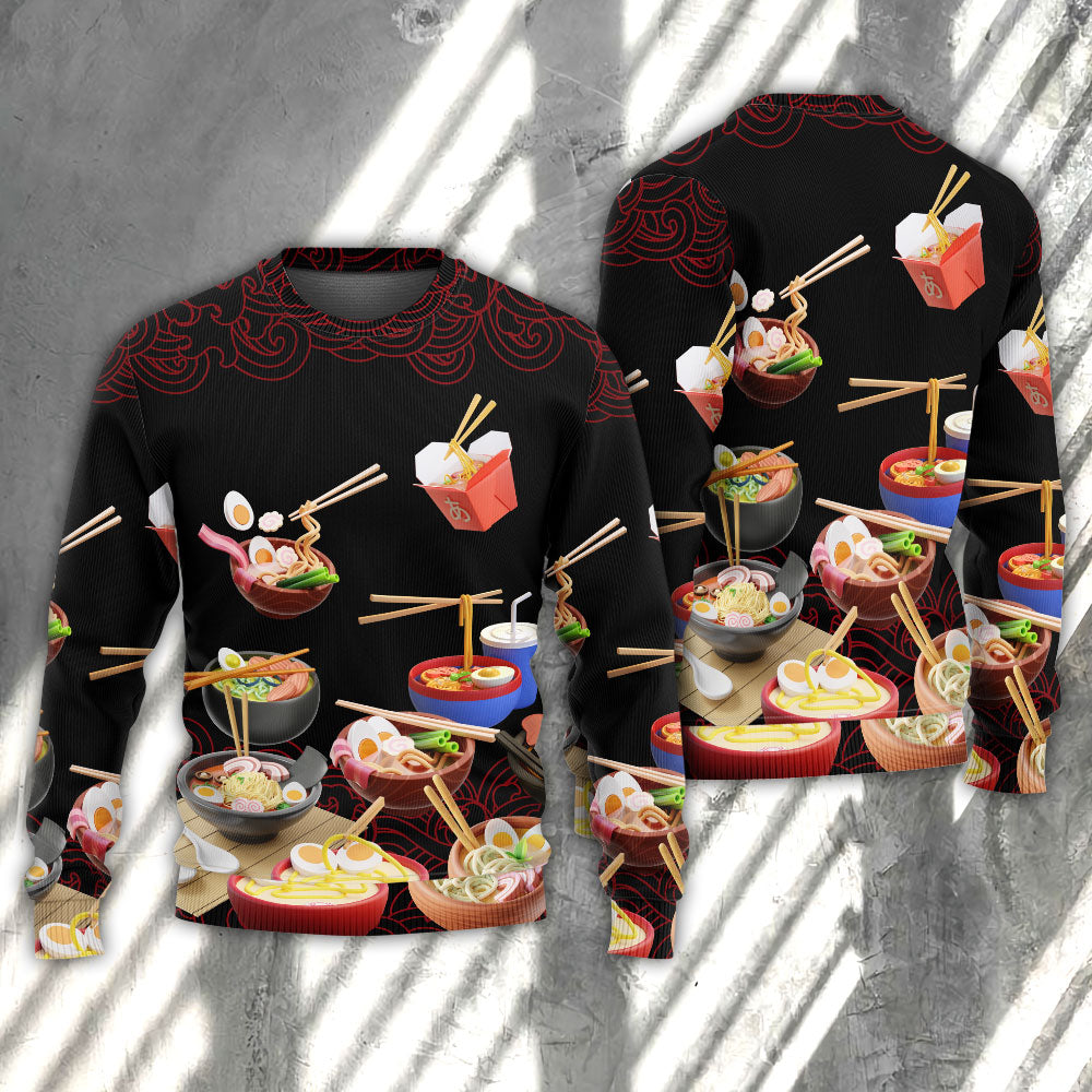Food Ramen Fast Food Delicious Ugly Christmas Sweater, Christmas Gift, Gift Christmas 2024