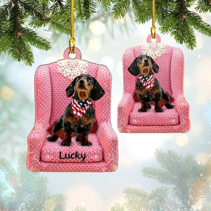 Personalized Funny Dachshund In Stock Acrylic Ornament For Christmas Gift Dog Lovers,Christmas Gift,Christmas Decoration