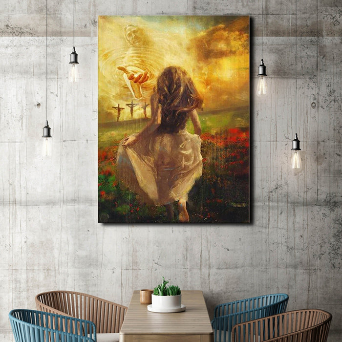 God saving you, Gift for Her Canvas, God Canvas, Wall-art Canvas