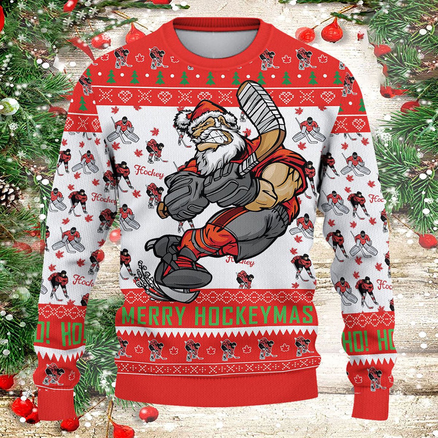 Canada Merry Hockeymas Ugly Sweater, Christmas Ugly Sweater, Christmas Gift, Gift Christmas 2024