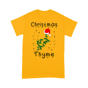 Funny Christmas Gift - Christmas Thyme Christmas Theme Pun  Tee Shirt Gift For Christmas