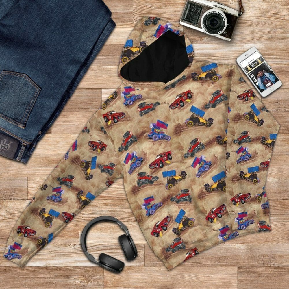3D Dirt Track Racing Custom T-Shirt Hoodie Bekleidung