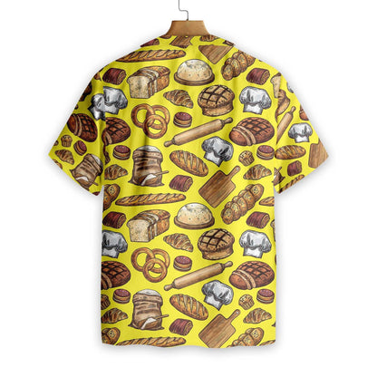 Vintage Bread And Pastry Food Hawaiian Shirt, Hawaiian Shirt Gift, Christmas Gift