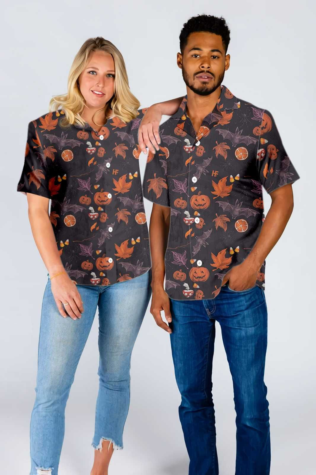 Halloween Spooky Art Hawaiian Shirt, Hawaiian For Gift