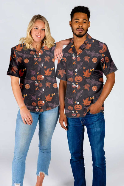 Halloween Spooky Art Hawaiian Shirt, Hawaiian For Gift
