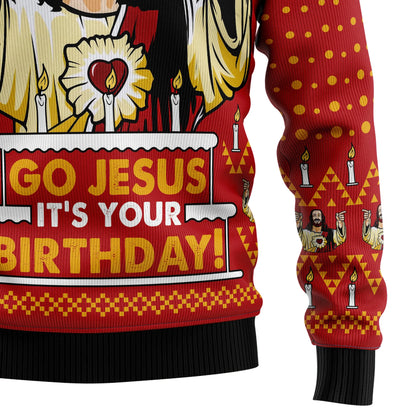 Jessus's Birthday Ugly Christmas Sweater,Christmas Ugly Sweater,Christmas Gift,Gift Christmas 2024