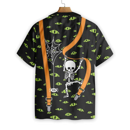 Great Halloween Skeleton And Monster Eyes Hawaiian Shirt,Hawaiian Shirt Gift, Christmas Gift