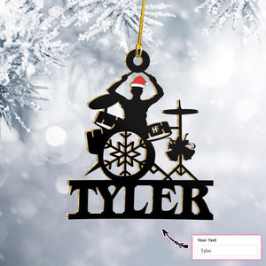 Christmas Drummer Custom Ornament, Christmas Gift, Christmas Decoration