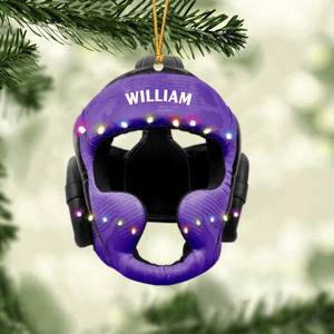 Wrestling Helmet Personalized Christmas Ornament, Custom Name Wrestling Acrylic Ornament,Christmas Gift,Christmas Decoration